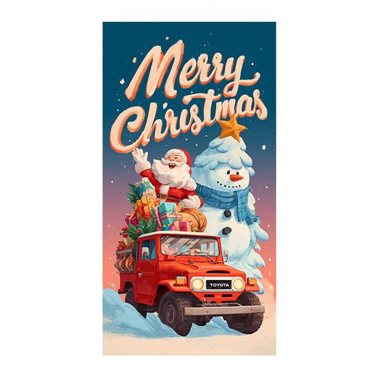 Christmas Door Cover Merry Christmas Backdrop Banner Outdoor Front Porch Door Sign for Holiday Door Wall Home Decor Photo Backgrounds