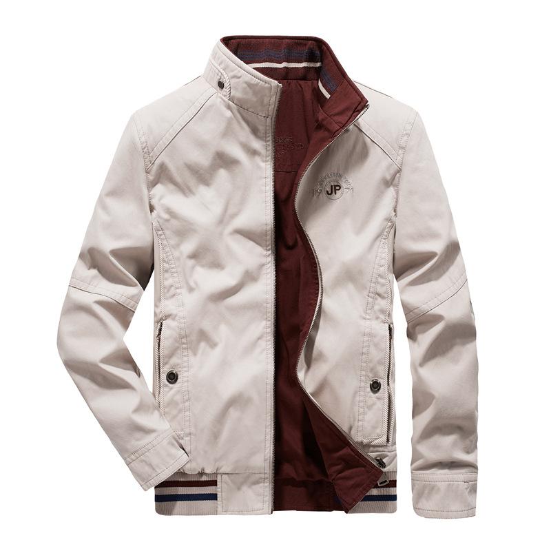 Autumn Jacket Men Double-sided Military Jackets Coats Pure Cotton Men's Jacket Plus Size M-8XL