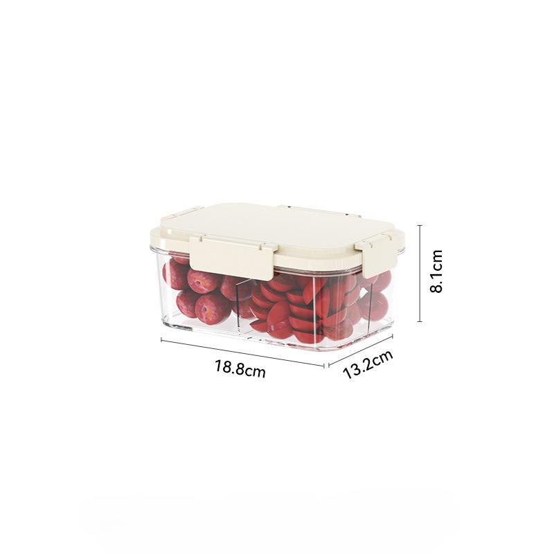 Outdoor Fruit Chilled and Fresh-keeping Boxes Lunch Boxes Plastic Sealed BoxesFood-grade Household Refrigerator Storage Boxes