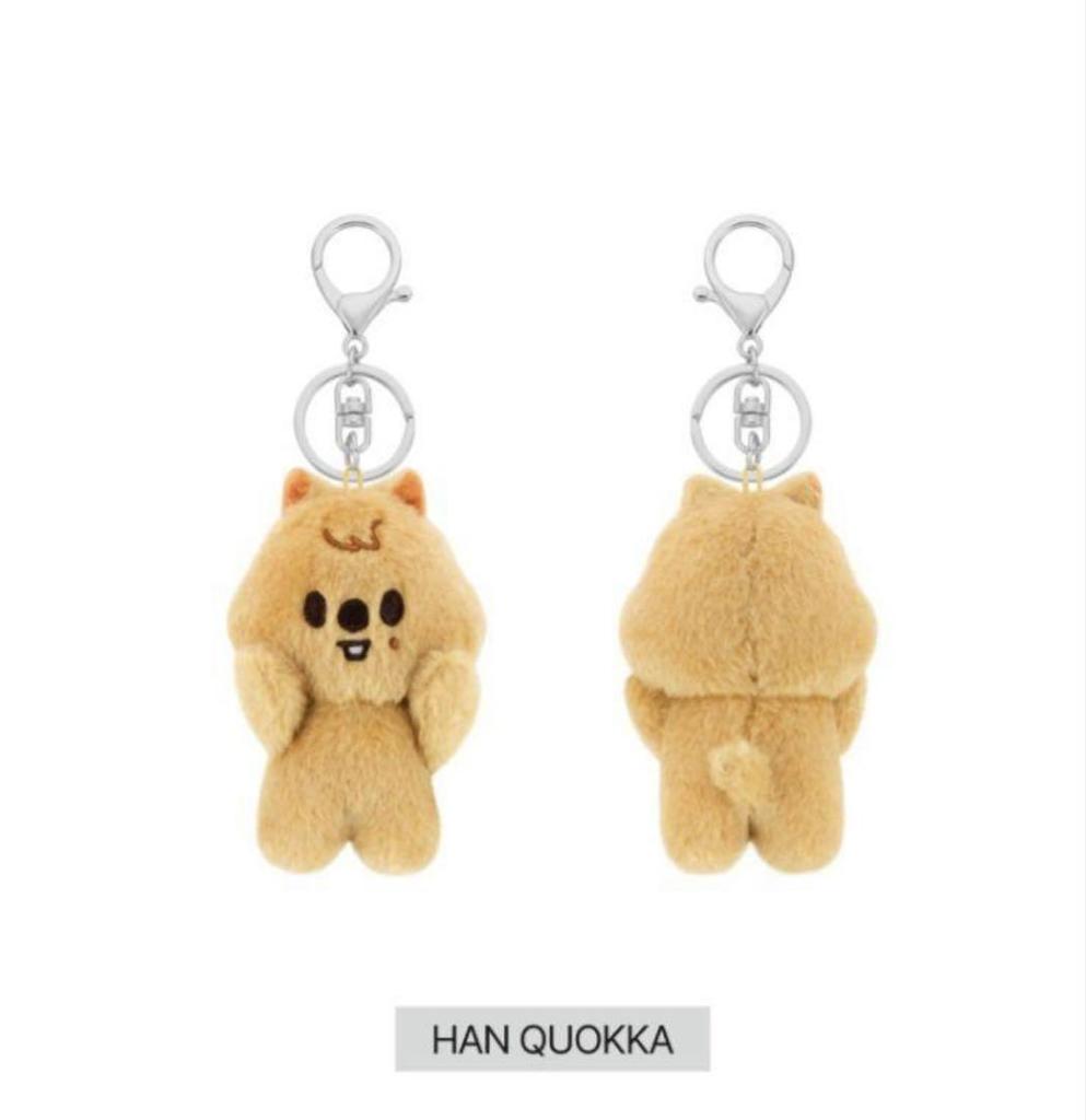 [USED] Skzoo Magnetic Key Ring, 10cm Plush Toy, Han Quokka HAN