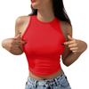 Tank Top For Women Casual Summer Sleeveless Tops Fashion Round Neck Solid Color T Shirt Tanks Tops