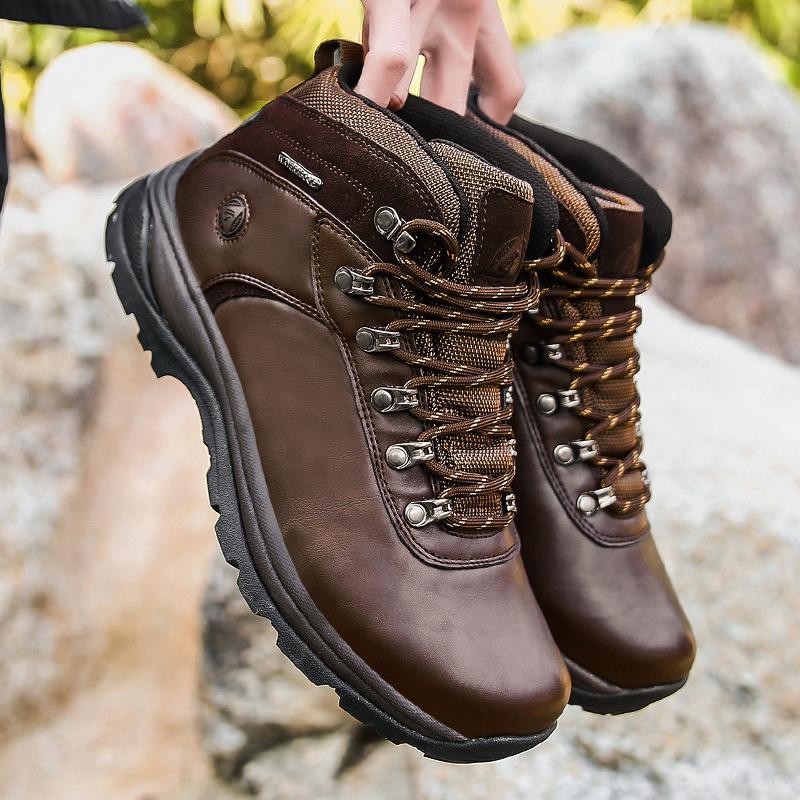 New Men 'S High -Top Waterproof Hiking Shoes Autumn Fashion Outdoor Sports Shoes Hiking Boots Men 'S Autumn Large Size 38 -46