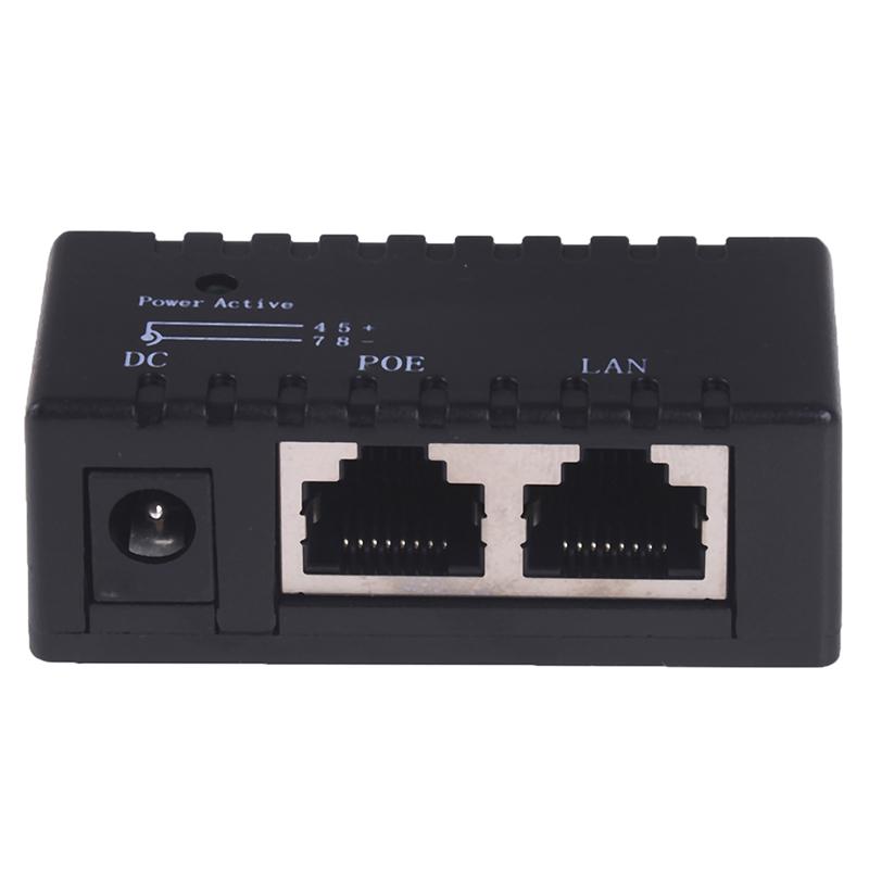 Passive Poe Injector For Ip Camera Voip Phone Netwrok Ap Device 12V - 48V