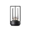 Cordless Table Lamp Retro Bar Metal Desk LED Lamps Rechargeable Touch Dimming Night Light Restaurant Bedroom Home Outdoor Decor
