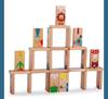 Children's Educational Wooden Idiom Domino Puzzle Set