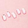 Nail Silver Materials, Large Capacity Stone, Round, Square, Flat Stone, Nail Art Material, 8 Light Pink, 30 Pieces