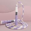 Signable Soft Bead Skipping Rope Adjustable Length Segmented Fitness Jump Rope  Weight Loss Fitness