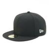 New Era Cap 59FIFTY Plain Basic BlackWhite 7 58 5950 BASIC BLK SWHI 25J