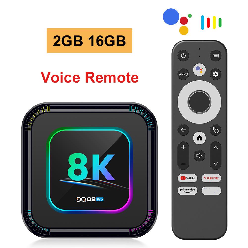 DQ08 Pro RGB Smart TV Box Android 13 RK3528 Quad Core Support 8K Video HDR10+ Dual Wifi6 BT5.0 Set Top Box