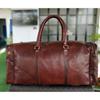 Luggage Duffel Gym Bag New Men's Brown Vintage Genuine Leather Goat Hide Travel