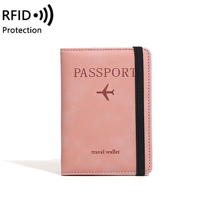 2024 RFID Anti-Theft Passport and Card Holder with Printed Ticket Pouch