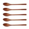 Wooden Lacquer Bibimbap Spoon Set of 5 Current Model J-kitchens 23x4.1cm