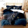 Cute Cat Animal 3d Printed Quilt Cover Bedding Set Textile Products 100% Polyester Duvet Cover Pillowcase Three Piece Set