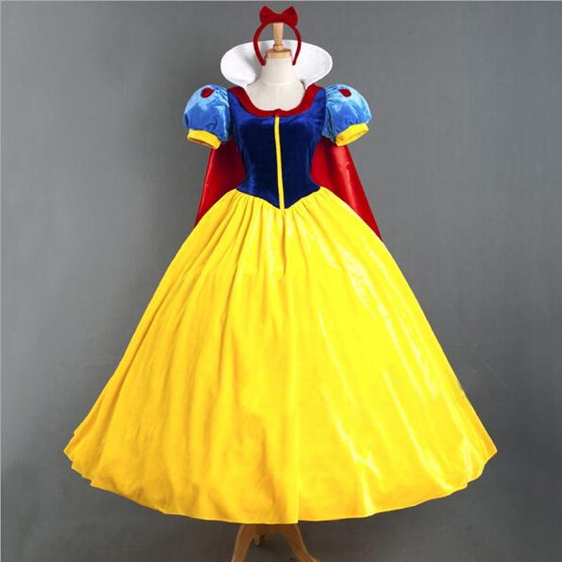 Halloween Snow White and Cinderella Fairy Tale Cosplay Costume for Adults