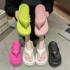 Flip Flops Slippers Women Candy Colors New Soft Bottom Flat Slippers Outdoor Comfy Non Slip Platform Thick Shoes