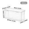 Plastic Storage Box For Office Supplies Large Capacity Transparent A4 Paper Storage Case Desktop Storage Organization