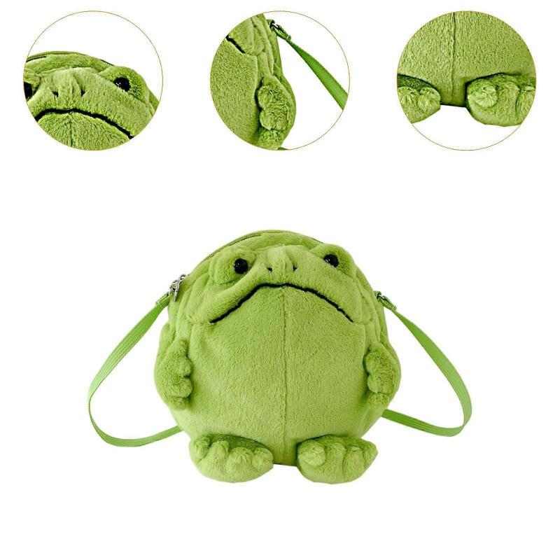Frog Shaped Crossbody Bag Supplies Lovely Handbag for Girls Dating Traveling