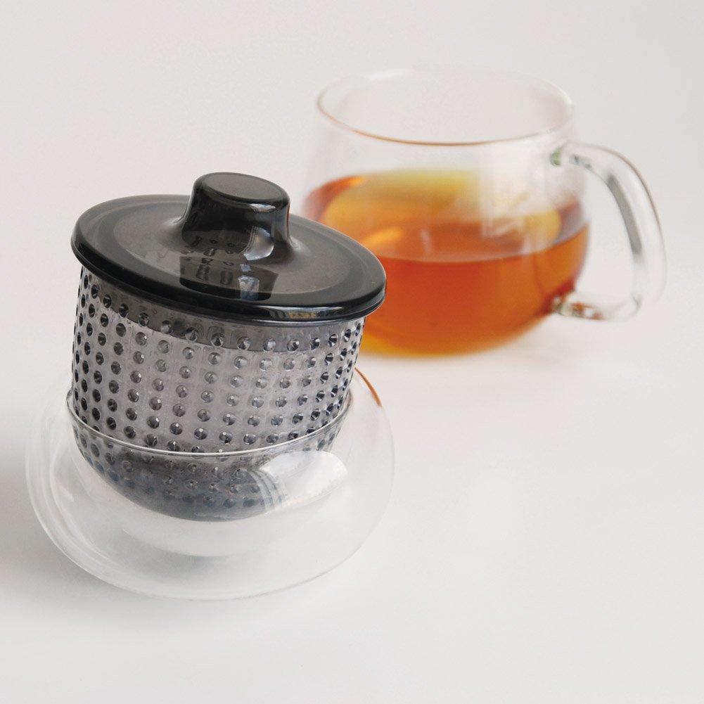 Kinto UNITEA Unimug, 350ml, Gray, Heat-Resistant Glass, 22917