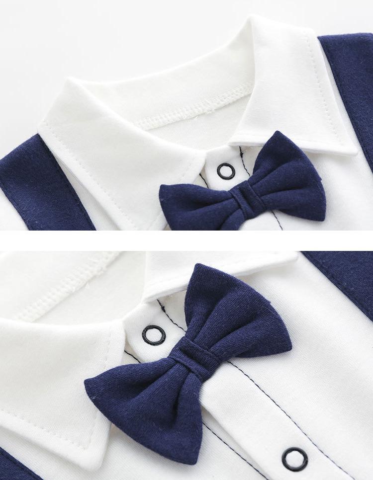 Royal Blue Baby Boy Gentleman Suit Gift Set for Autumn/Winter - Perfect for First Birthday, Full Moon, or Hundred Days Celebration