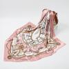 19 New Silk Printed Scarves Women'S 90Cm Satin Square Scarf