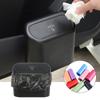 Hanging Car Trash Can Vehicle Garbage Dust Case Storage Box ABS Square Pressing Trash Bin Auto Interior Accessories for