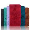 3D Emboss Art Flower Pattern Leather Phone Wallet Case Book Stand For Infinix Tecno Nokia Google Sony LG Girls Cute Color Magnetic Card Flip Cover Bag