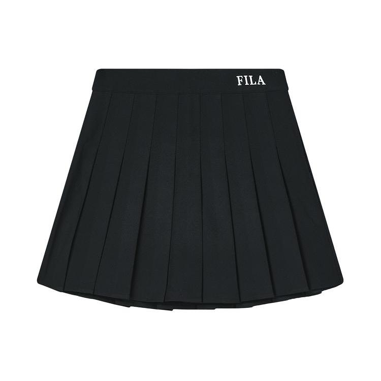 New FILA ORIGINALE SS24 Casual Short Skirts Women's Jet Black F51W429303F-BK