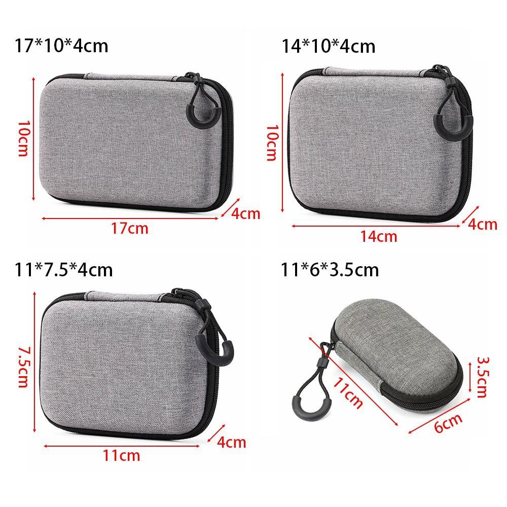 1Pcs For Airpod Zipper Earphone Case Mini Pouch Carrying Bag Durable EVA Storage Bag