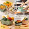 Thickened Collapsible Multifunctional Strainers And Colander For Kitchen, Wash Foldable Storage Drain Basket For Pasta