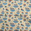 Cotton Flex Light Beige Fabric Beach Hawai Sewing Fabric By The Yard Printed Diy Clothing Sewing Supplies 40 Inch