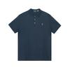 Polo Solid Color Logo Embroidered Short Sleeve Polo Shirt Men Tops Navy-Blue 710870645-002