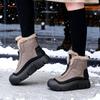 Thick-soled Heightening Non-slip Short Boots Women's New Autumn and Winter Soft-soled Thin Velvet Fashionable Versatile Cotton Boots
