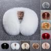 Fake Collar Thickened Soft Fluffy Faux Fur Solid Color Cold-resistant Windproof Unisex Winter Neck Warmer Scarf Women Men Neck Wrap