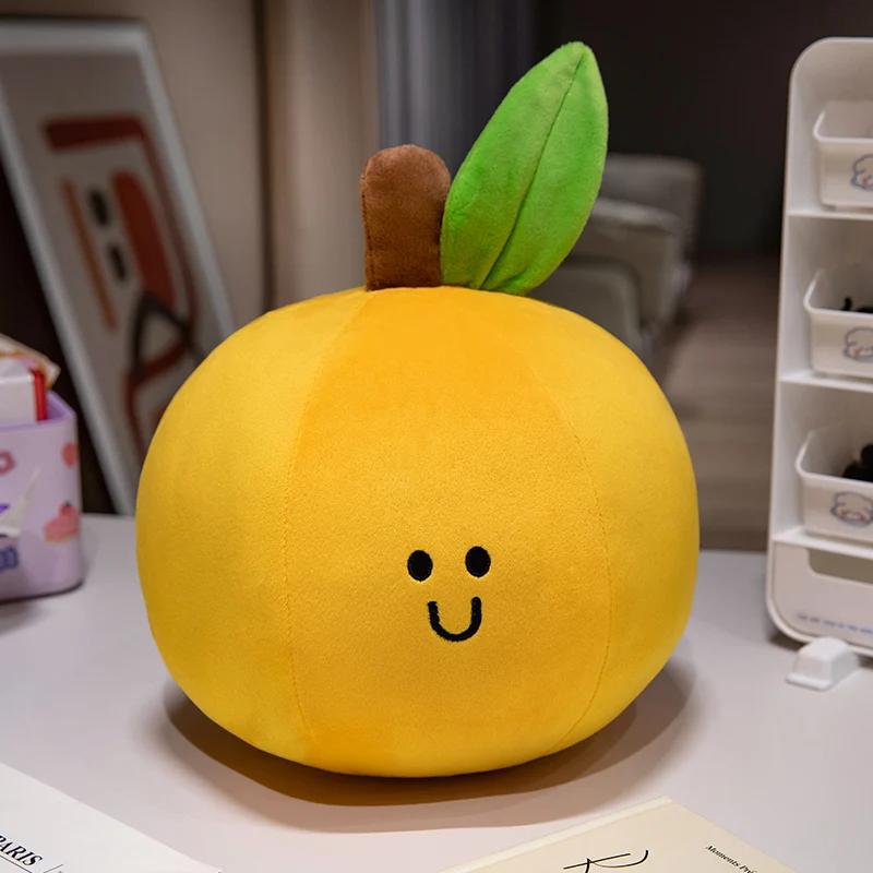 Cute Fruit Tomato Apple Pear Orange Persimmon Stuffed Toy Filled Doll Fruit Cushion Pillow Soft Plush Baby Girl Birthday Gift