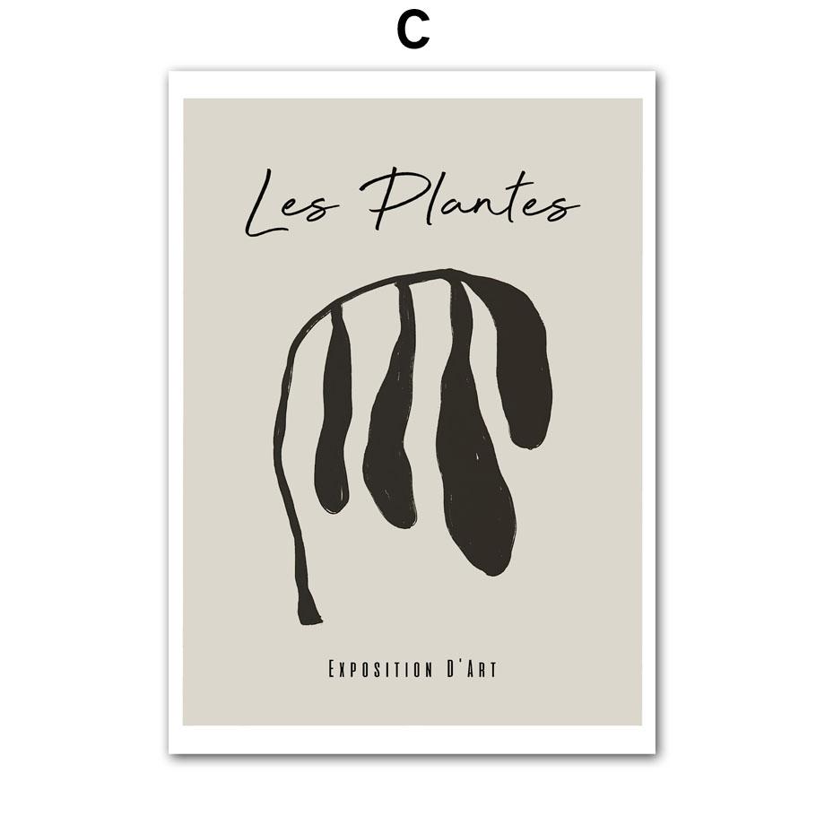 Abstract Matisse Coralline Leaves Flower Girl Wall Art Living Room Decoration Nordic Posters And Prints Canvas Painting Pictures