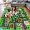 Playful City Traffic Route Carpet Interactive Rug Living Room Bedroom Rug Kid Playmat Parent-child Activity Rug Christmas Gifts