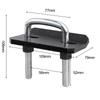Trailer Lock Down Hitch Tightener Stabilizer Heavy Duty Anti Rattle Tow Clamp Parts  Accessories Black