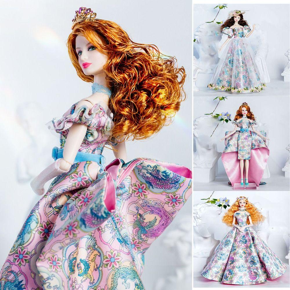 Chinese Style Supermodel Doll Dresses Luxury Clothes Suit for 1/6 BJD 30cm Supermodel Dolls