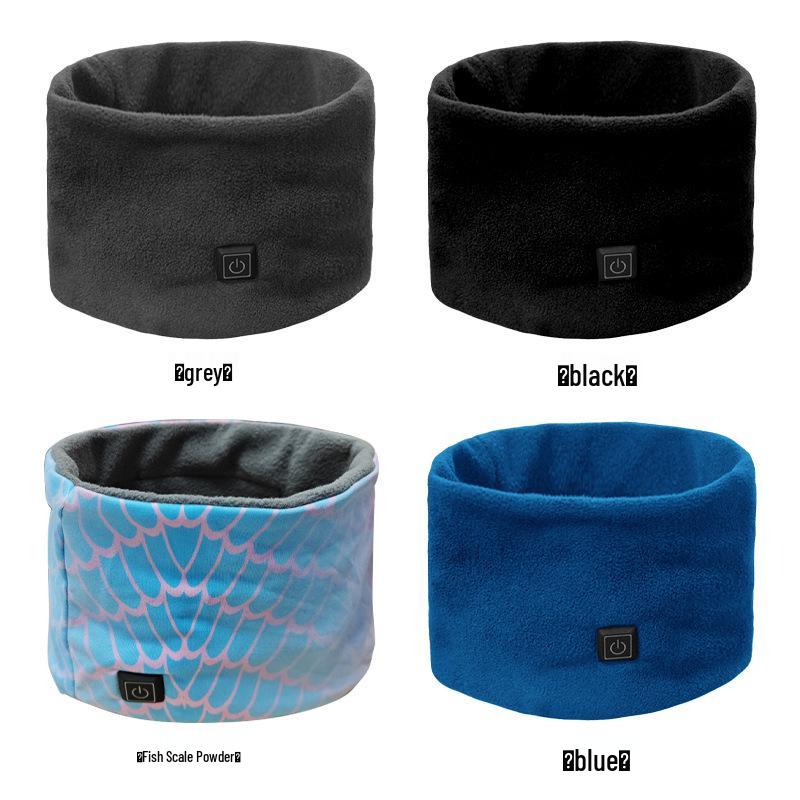 Unisex USB Heated Three-Speed Electric Fleece Scarf for Neck Warmer and Cold Protection