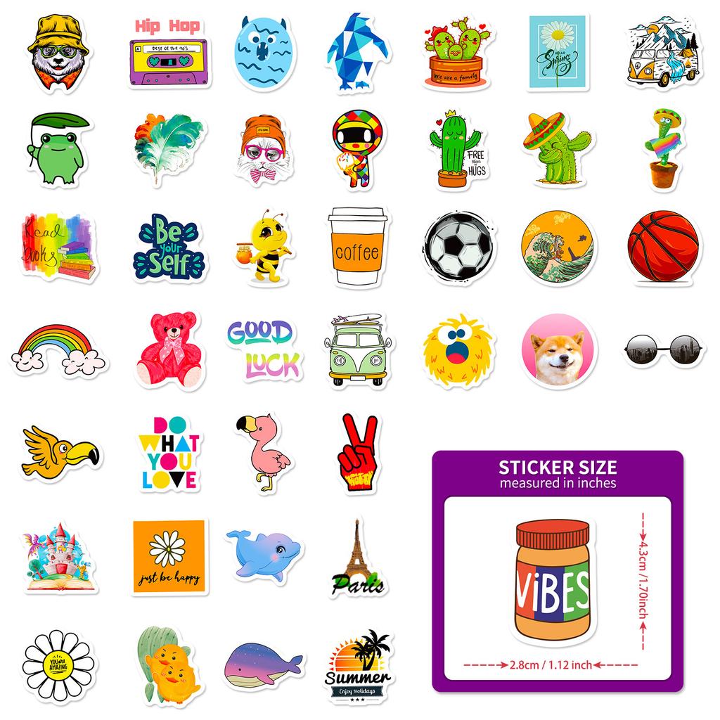 100 Small Size 4Cm Love Mix And Match Stickers, Small Fresh Ins Style