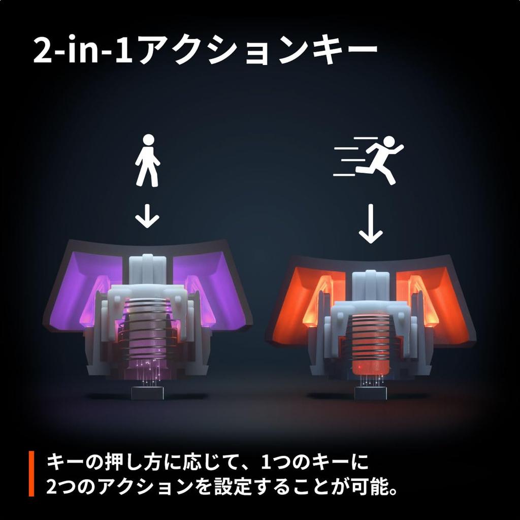 SteelSeries Rapid Trigger Gaming Keyboard Wired Japanese Layout Magnetic Hall Effect Sensor OmniPoint Switch Organic EL Display Apex Pro JP 64629