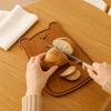 Solid Wood Bear Cutting Board Cute Design Fruit Cutting Board Ebony Wood Cutting Board  Picnic