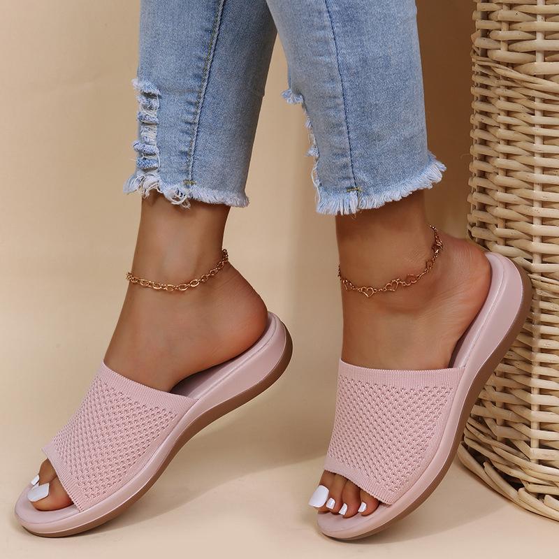 Fashion Shoes Women Sandals Summer Elegant Women's Shoes Soft Ladies Shoes Retro Sandals Woman Slip On Female Footwear Woman Slippers