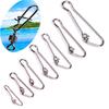 High Quality Line Tackle Safety Pin Connector Fast Clip Lock Barrel Swivel Fishing Hanging Snap