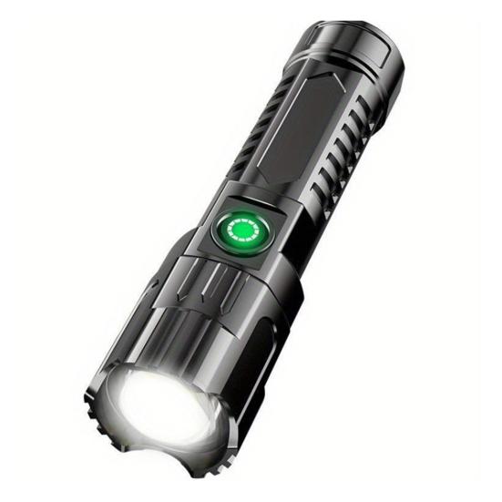 LED Flashlight Super Bright High Lumens Waterproof Compact Portable Rechargeable Tactical Flashlight Emergency Torch