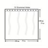 Fabric Shower Curtain - Long Weft Woven Heavy Fabric Shower Curtain Bathroom, Shower Curtain Set, White