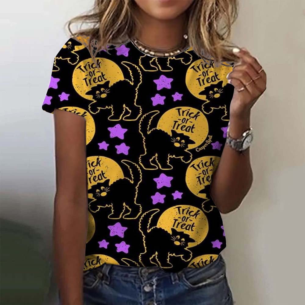 Женская футболка с милой тыквенной головой и 3D-принтом, футболка большого размера, летняя новая модная женская одежда Y2k, женские топы, футболки