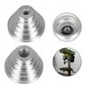 14mm Silver Pagoda Pulley for Smooth Motor Shaft Drive Sturdy Aluminum Material