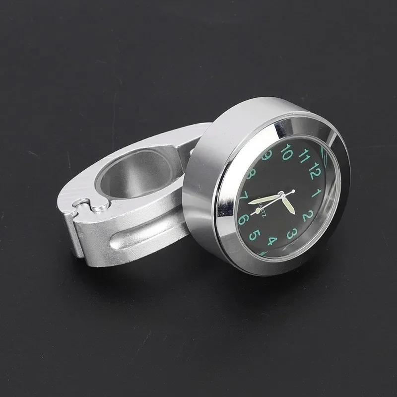 Motorcycle Handlebar Clock Dial Clock Durable Waterproof Stainless Steel Motorcycle Bike Handlebar Mount Quartz Clock Watch