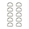 10Pcs Metal D Ring D-Rings Purse Buckles For Clothes Bag Case Strap Web Belt